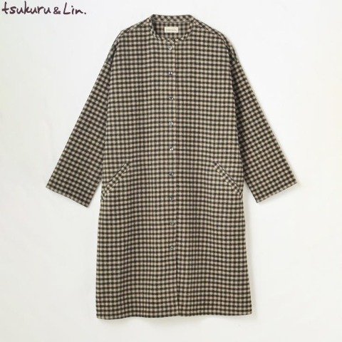 レディース　前開ワンピース（tsukuru＆Lin.）