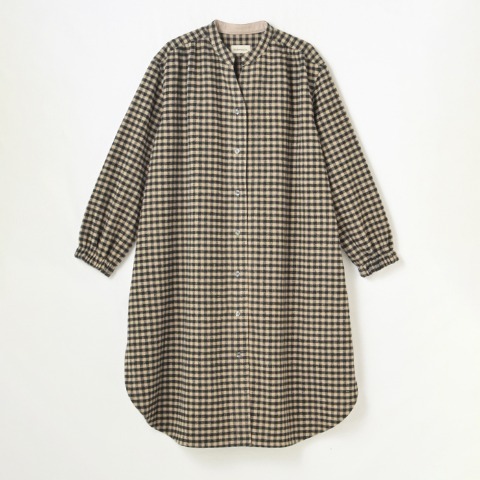 レディース　スキッパー前開ワンピース　（tsukuru＆Lin.）