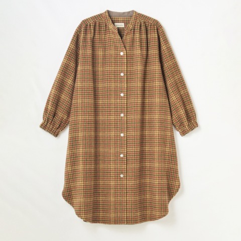 レディース　スキッパー前開ワンピース　（tsukuru＆Lin.）