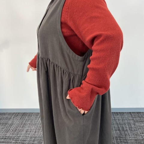 レディース　前後2WAYジャンパースカート（Mushroom）