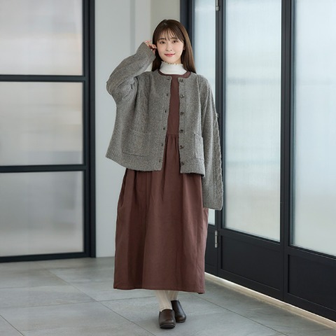 レディース　前後2WAYジャンパースカート（Mushroom）