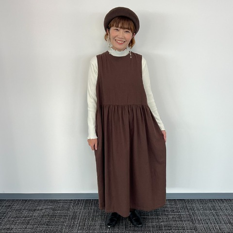 レディース　前後2WAYジャンパースカート（Mushroom）