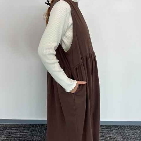 レディース　前後2WAYジャンパースカート（Mushroom）