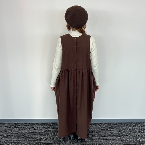 レディース　前後2WAYジャンパースカート（Mushroom）