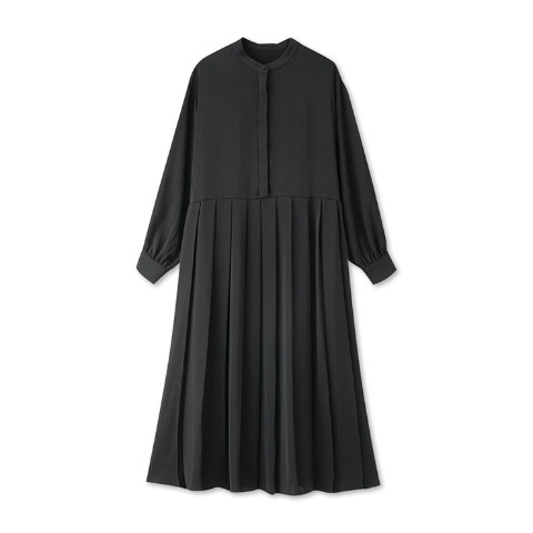 レディース　裾プリーツワンピース