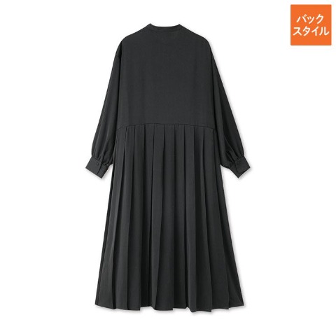 レディース　裾プリーツワンピース