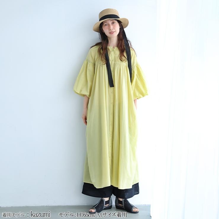 【11/16発売予定】るんるんふわふわシャンタシャン♡リバーシブルワンピース レディース レース使いシャーリングワンピース（tsukuru&Lin