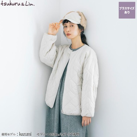 レディース　リバーシブルボアブルゾン(tsukuru&Lin)