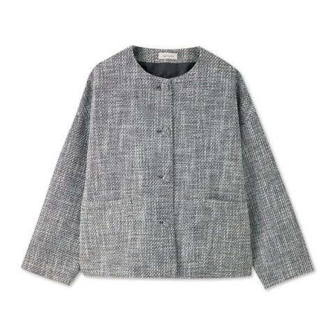 レディース　ノーカラージャケット