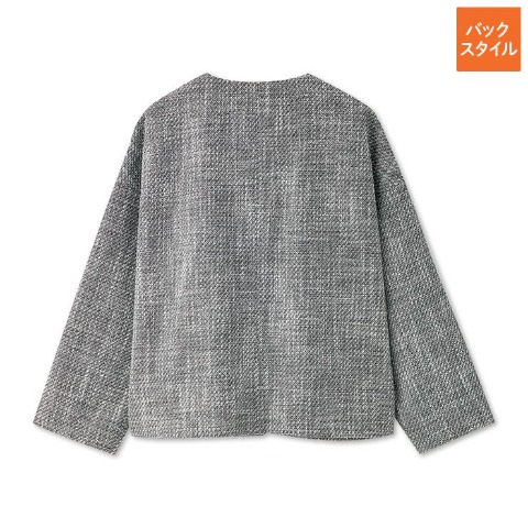 レディース　ノーカラージャケット