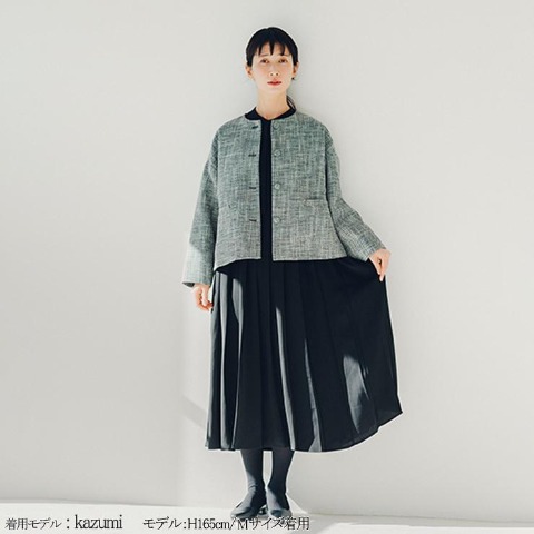 レディース　ノーカラージャケット
