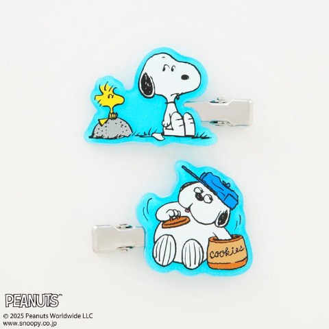 レディース　ヘアクリップ2点セット（PEANUTS）