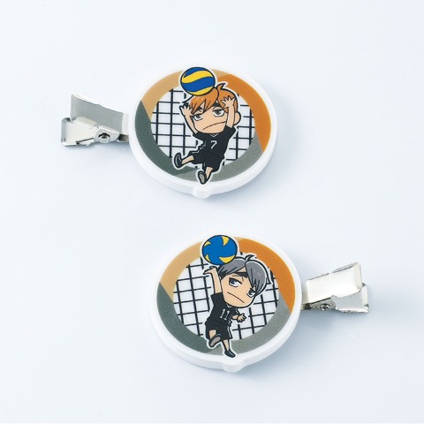 ヘアクリップ２点セット（アニメ「ハイキュー!!」）