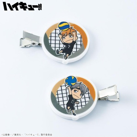 ヘアクリップ２点セット（アニメ「ハイキュー!!」）