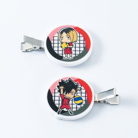 ヘアクリップ２点セット（アニメ「ハイキュー!!」）