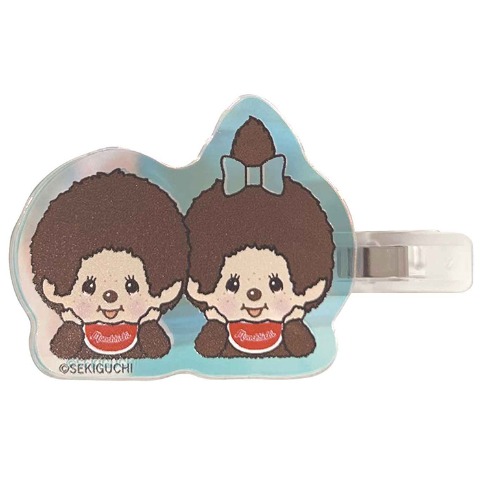 オーロラアクリルヘアクリップ（モンチッチ）