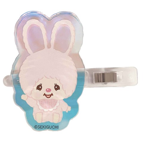 オーロラアクリルヘアクリップ（モンチッチ）