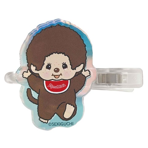 オーロラアクリルヘアクリップ（モンチッチ）