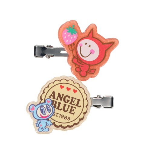 レディース　ヘアクリップ２点セット（ANGEL BLUE）