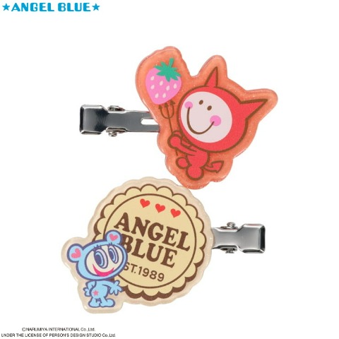 レディース　ヘアクリップ２点セット（ANGEL BLUE）