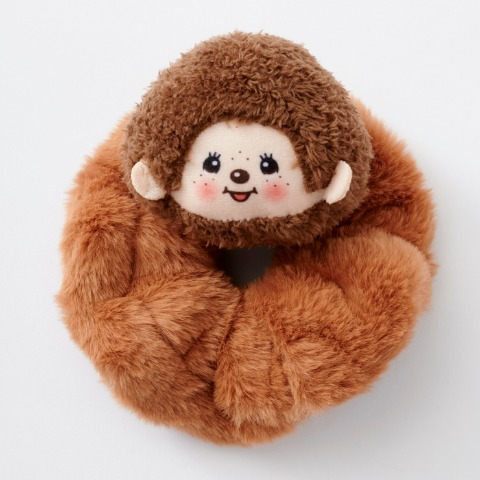 レディース　マスコット付シュシュ（モンチッチ）