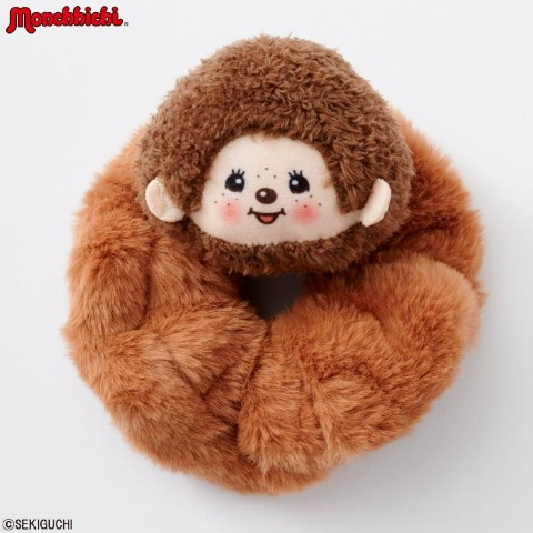 レディース　マスコット付シュシュ（モンチッチ）