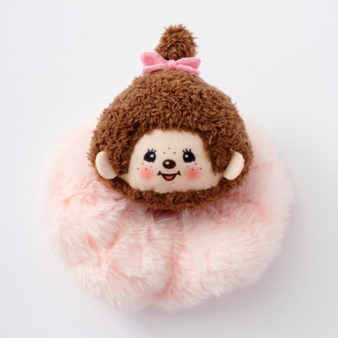 レディース　マスコット付シュシュ（モンチッチ）