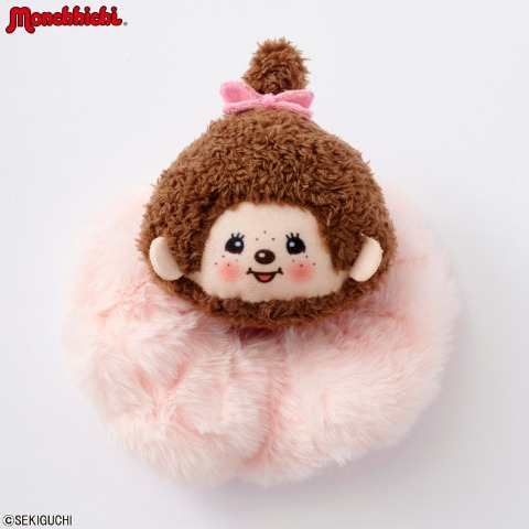 レディース　マスコット付シュシュ（モンチッチ）