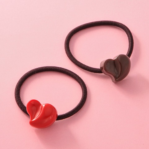 レディース　ヘアゴム（バレンタイン）