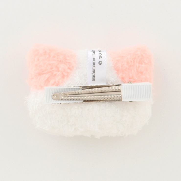 レディース ぬいぐるみヘアクリップ（マシュマロみたいなふわふわ