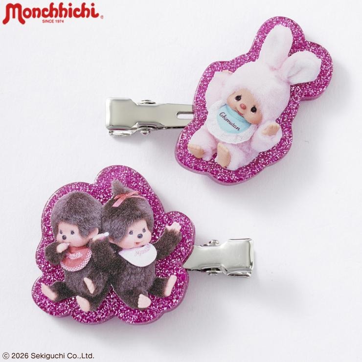 レディース ヘアクリップ2点セット（モンチッチ） | シャンブル