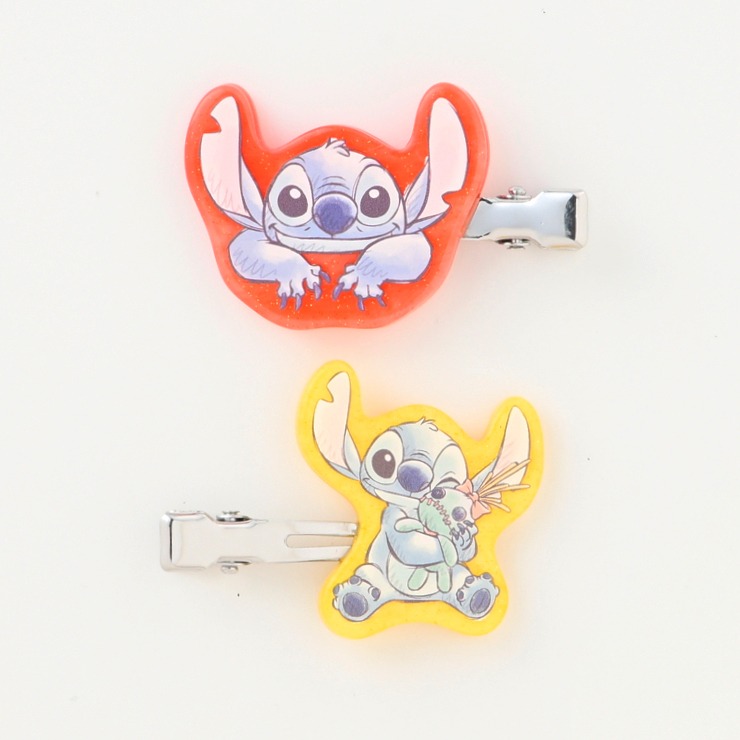 レディース ヘアクリップ2点セット（スティッチ） | シャンブル