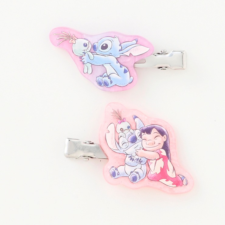 レディース ヘアクリップ2点セット（スティッチ） | シャンブル