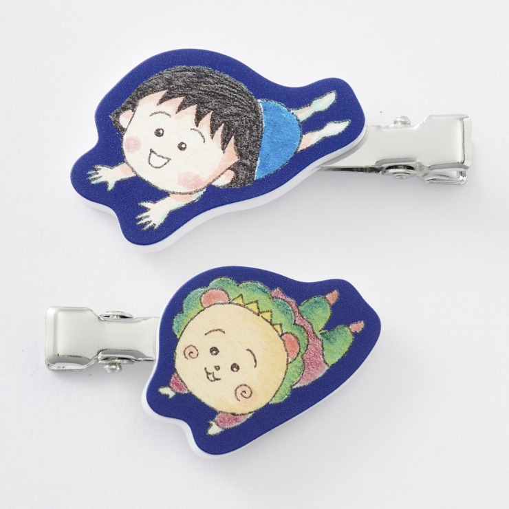 レディース ヘアクリップ2点セット（まる子とコジコジ×tsukuru&Lin