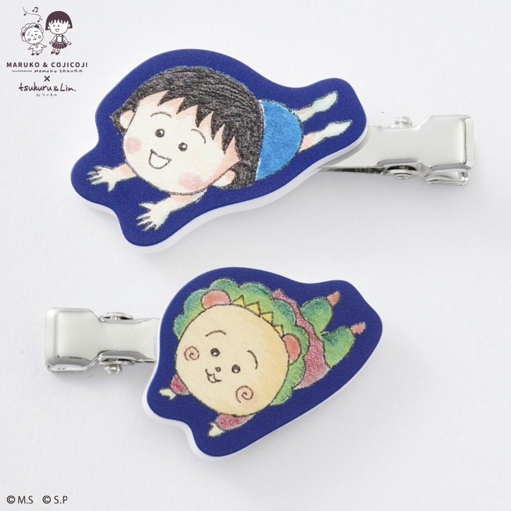 ＊まるちゃん＊マルコ リュミエス シルバー 3点セット レディース ヘアクリップ2点セット（まる子とコジコジ×tsukuru&Lin