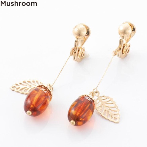 レディース　イヤリング（Mushroom）