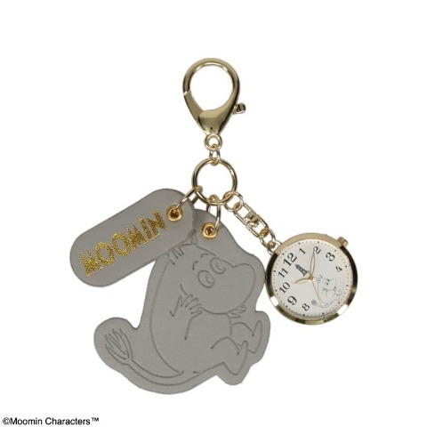 レディース　型押しレザーチャームウォッチ(MOOMIN)