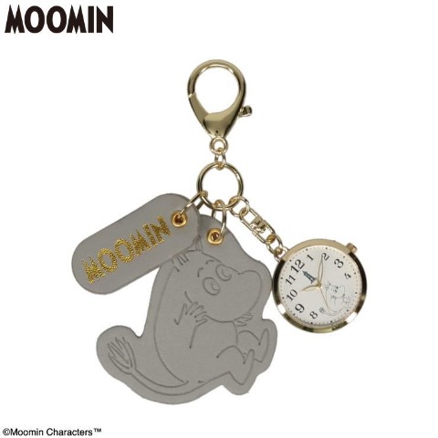 レディース　型押しレザーチャームウォッチ(MOOMIN)