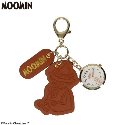 レディース　型押しレザーチャームウォッチ(MOOMIN)