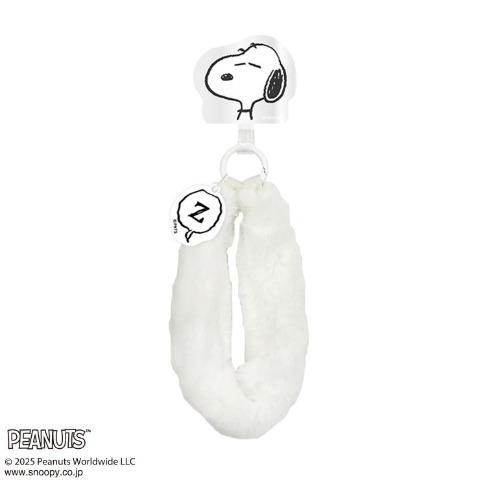 ファーハンドストラップ（スヌーピー）