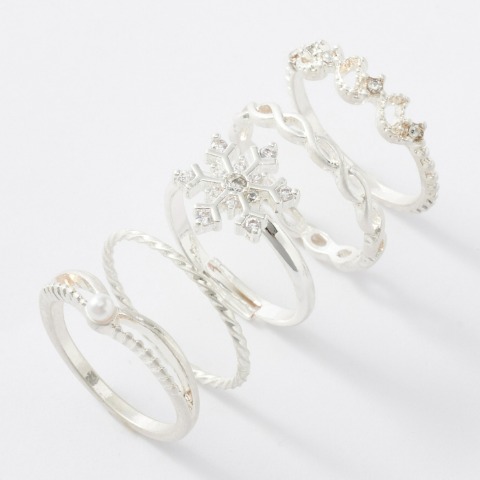 レディース　リング5点セット（Mushroom）