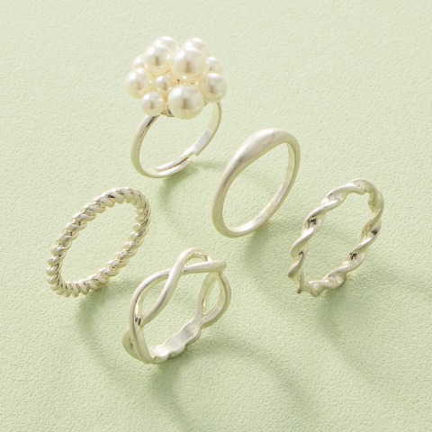 レディース　リング5点セット（Mushroom）