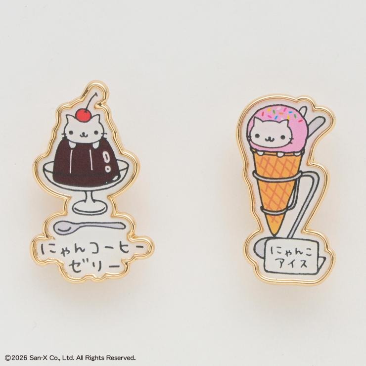 レディース ピンズ2点セット（にゃんにゃんにゃんこ） | シャンブル