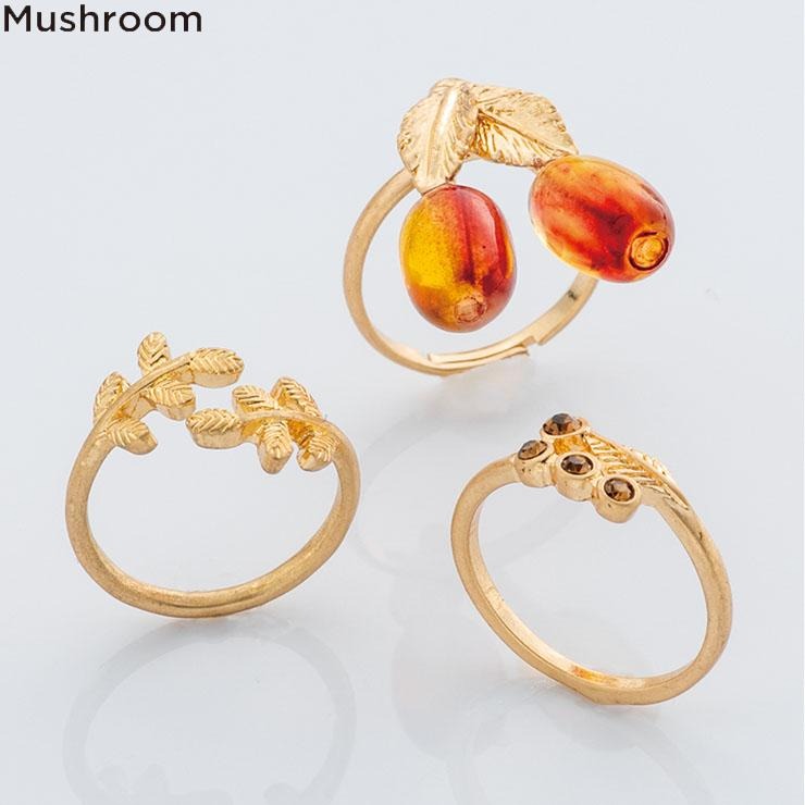 レディース リング3点セット（Mushroom） | シャンブル | しまむらパーク