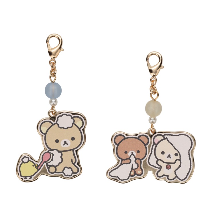 平成レトロ　リラックマ　ファスナーキーホルダーPart2　17個セット　貴重 レディース チャーム2点セット（リラックマ） | シャンブル