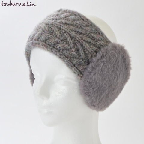 レディース　耳当てヘアバンド（tsukuru&Lin.）