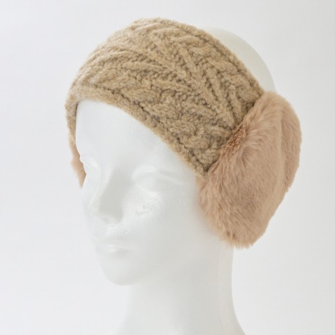 レディース　耳当てヘアバンド（tsukuru&Lin.）