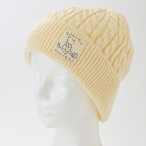 レディース　ニット帽（くまのプーさん）