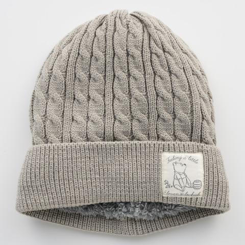 レディース　ニット帽（くまのプーさん）