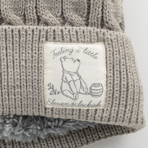 レディース　ニット帽（くまのプーさん）